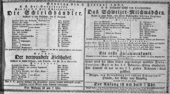 Theaterzettel (Oper und Burgtheater in Wien) 18310206 Seite: 1