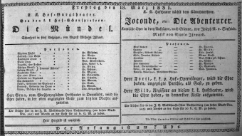 Theaterzettel (Oper und Burgtheater in Wien) 18310318 Seite: 1