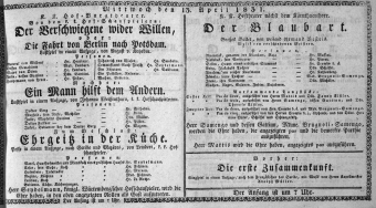 Theaterzettel (Oper und Burgtheater in Wien) 18310413 Seite: 1