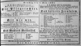 Theaterzettel (Oper und Burgtheater in Wien) 18310507 Seite: 1