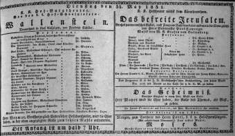 Theaterzettel (Oper und Burgtheater in Wien) 18310531 Seite: 1