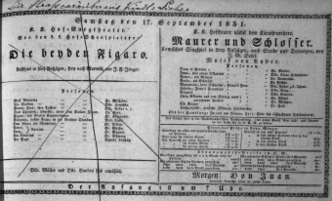 Theaterzettel (Oper und Burgtheater in Wien) 18310917 Seite: 1