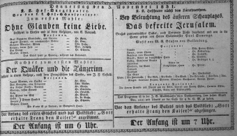Theaterzettel (Oper und Burgtheater in Wien) 18311103 Seite: 1