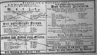 Theaterzettel (Oper und Burgtheater in Wien) 18311105 Seite: 1