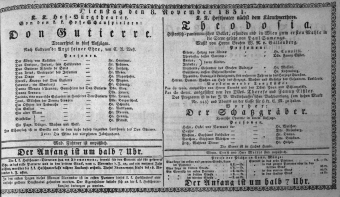 Theaterzettel (Oper und Burgtheater in Wien) 18311108 Seite: 1