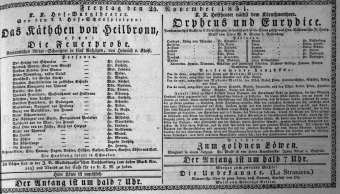 Theaterzettel (Oper und Burgtheater in Wien) 18311125 Seite: 1