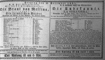 Theaterzettel (Oper und Burgtheater in Wien) 18311216 Seite: 1