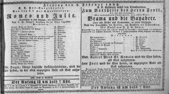 Theaterzettel (Oper und Burgtheater in Wien) 18320203 Seite: 1