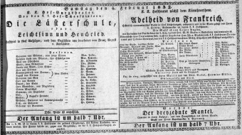 Theaterzettel (Oper und Burgtheater in Wien) 18320204 Seite: 1