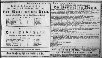 Theaterzettel (Oper und Burgtheater in Wien) 18320226 Seite: 1