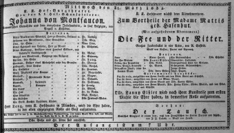 Theaterzettel (Oper und Burgtheater in Wien) 18320321 Seite: 1