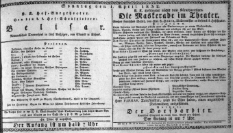 Theaterzettel (Oper und Burgtheater in Wien) 18320401 Seite: 1