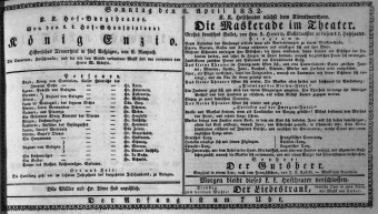 Theaterzettel (Oper und Burgtheater in Wien) 18320408 Seite: 1
