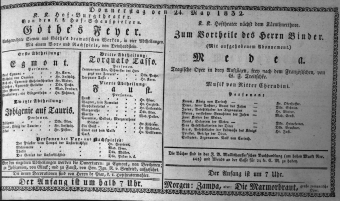 Theaterzettel (Oper und Burgtheater in Wien) 18320524 Seite: 1
