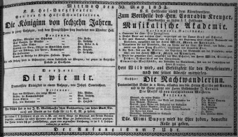 Theaterzettel (Oper und Burgtheater in Wien) 18320530 Seite: 1