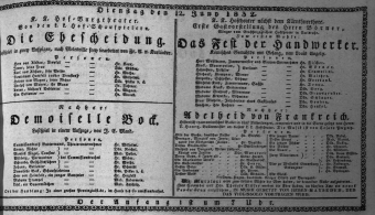 Theaterzettel (Oper und Burgtheater in Wien) 18320612 Seite: 1