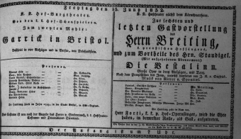 Theaterzettel (Oper und Burgtheater in Wien) 18320615 Seite: 1