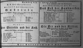 Theaterzettel (Oper und Burgtheater in Wien) 18320616 Seite: 1