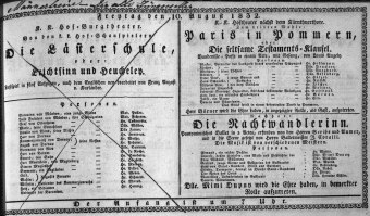 Theaterzettel (Oper und Burgtheater in Wien) 18320810 Seite: 1