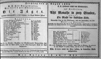 Theaterzettel (Oper und Burgtheater in Wien) 18320824 Seite: 1