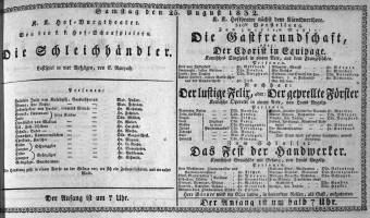 Theaterzettel (Oper und Burgtheater in Wien) 18320825 Seite: 1