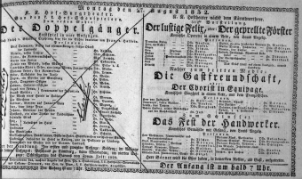 Theaterzettel (Oper und Burgtheater in Wien) 18320827 Seite: 1