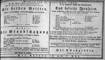 Theaterzettel (Oper und Burgtheater in Wien) 18320917 Seite: 1