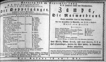 Theaterzettel (Oper und Burgtheater in Wien) 18320923 Seite: 1