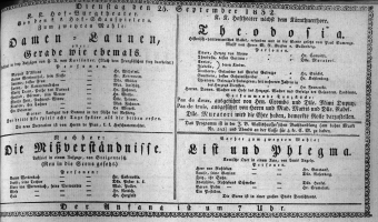 Theaterzettel (Oper und Burgtheater in Wien) 18320925 Seite: 1