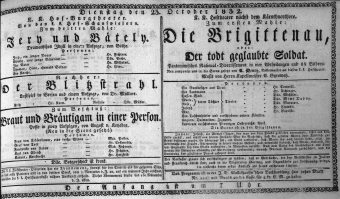 Theaterzettel (Oper und Burgtheater in Wien) 18321023 Seite: 1