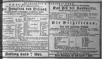 Theaterzettel (Oper und Burgtheater in Wien) 18321102 Seite: 1