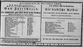 Theaterzettel (Oper und Burgtheater in Wien) 18321218 Seite: 1