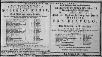 Theaterzettel (Oper und Burgtheater in Wien) 18321229 Seite: 1