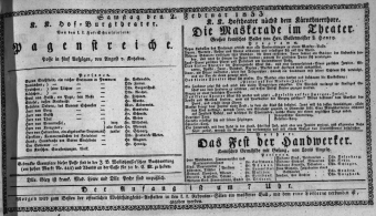 Theaterzettel (Oper und Burgtheater in Wien) 18330202 Seite: 1