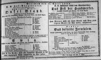 Theaterzettel (Oper und Burgtheater in Wien) 18330417 Seite: 1