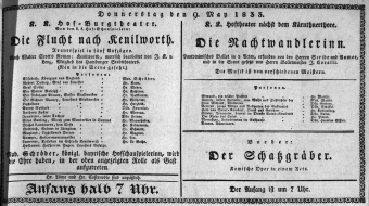 Theaterzettel (Oper und Burgtheater in Wien) 18330509 Seite: 1