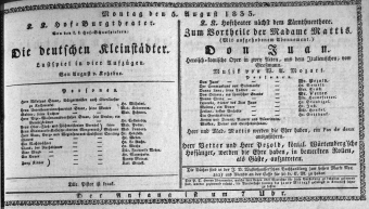 Theaterzettel (Oper und Burgtheater in Wien) 18330805 Seite: 1