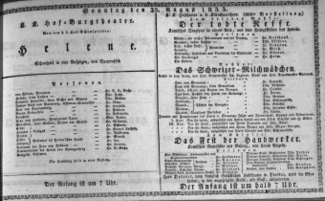 Theaterzettel (Oper und Burgtheater in Wien) 18330825 Seite: 1