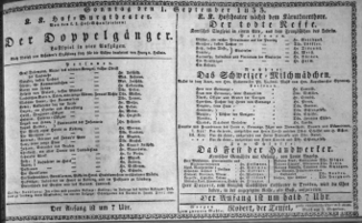 Theaterzettel (Oper und Burgtheater in Wien) 18330901 Seite: 1