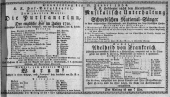 Theaterzettel (Oper und Burgtheater in Wien) 18340116 Seite: 1