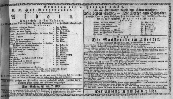 Theaterzettel (Oper und Burgtheater in Wien) 18340202 Seite: 1