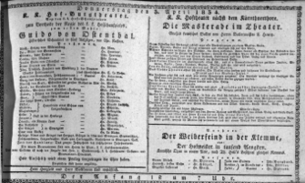 Theaterzettel (Oper und Burgtheater in Wien) 18340403 Seite: 1