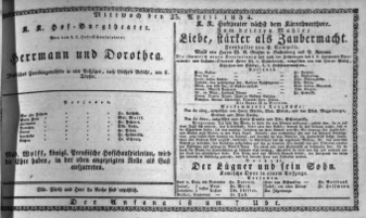 Theaterzettel (Oper und Burgtheater in Wien) 18340423 Seite: 1
