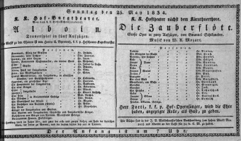 Theaterzettel (Oper und Burgtheater in Wien) 18340525 Seite: 1