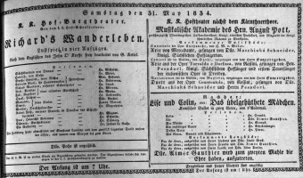 Theaterzettel (Oper und Burgtheater in Wien) 18340531 Seite: 1