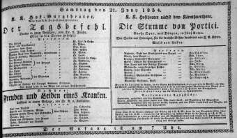 Theaterzettel (Oper und Burgtheater in Wien) 18340621 Seite: 1