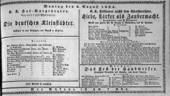 Theaterzettel (Oper und Burgtheater in Wien) 18340804 Seite: 1
