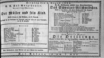 Theaterzettel (Oper und Burgtheater in Wien) 18340808 Seite: 1