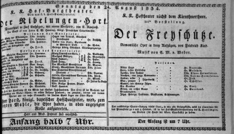 Theaterzettel (Oper und Burgtheater in Wien) 18340824 Seite: 1