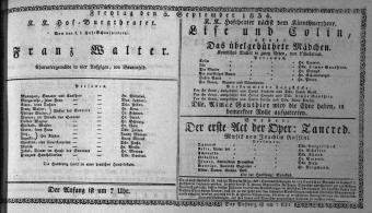 Theaterzettel (Oper und Burgtheater in Wien) 18340905 Seite: 1